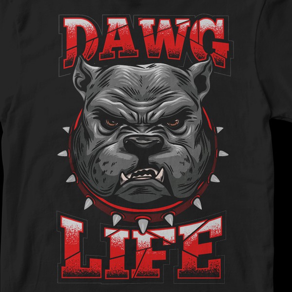 Rabid Dawgs - DAWG LIFE - T-shirt Design
