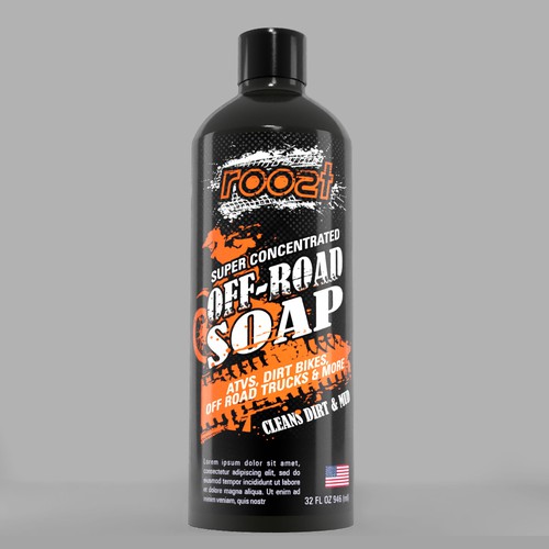 Off-Road Vehicle cleaning products label Design by Aalamvision