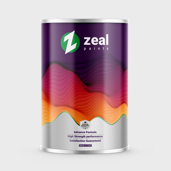 Design by pritidesignmark@gmai titled "Tin Packaging Label for Automotive Paint "