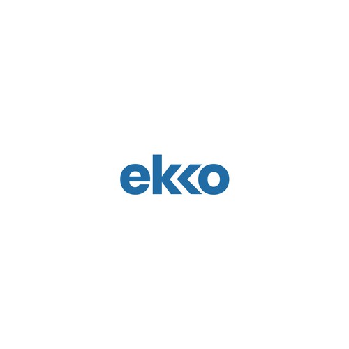 SIMPLE LOGO - ekko Letters then dm after Design by Jack in Black