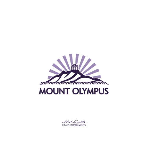 Mount Olympus Logo - fun and creative designs for a health supplement company Design by AkicaBP