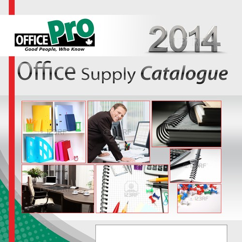 Diseño de Create a winning 2014 Cover for an Office Supply Catalogue, WE HAVE UPGRADED  de 123Graphics