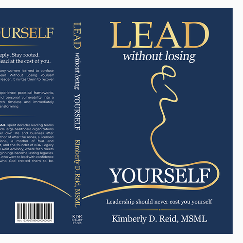 ""One unbroken line: minimalist book cover for a women's leadership book"" winning T-shirt