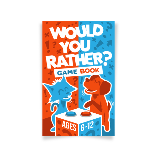 Fun design for kids Would You Rather Game book Design by bloc.