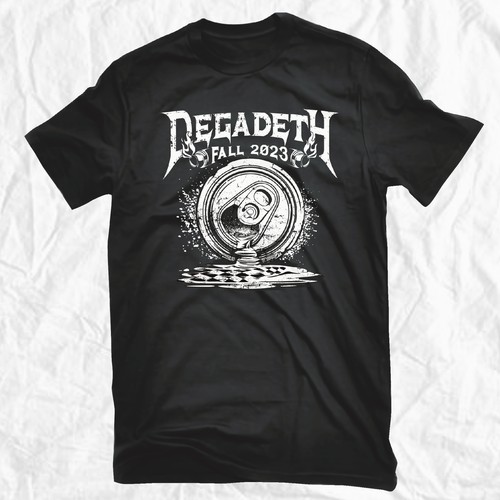 Vintage Heavy Metal Concert T shirt design デザイン by D'SignArt