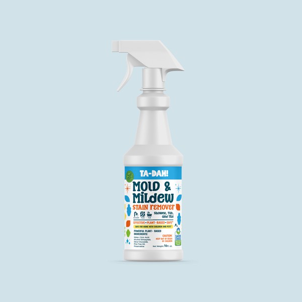 Mold and Mildew Stain Remover Label Design