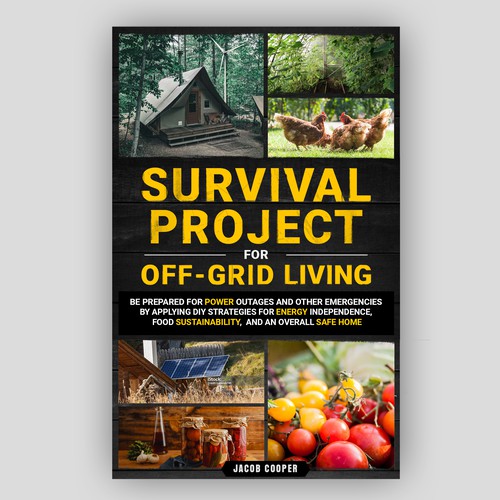 Book Cover for Off-Grid Survival Projects Design by Inwalker