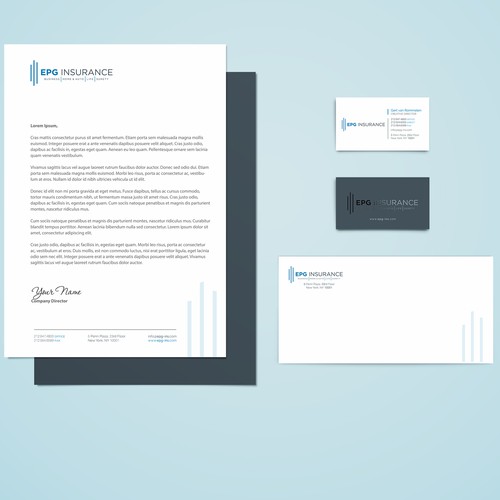 Progressive Business Card, Stationary and Envelope for Insurance Agency ...