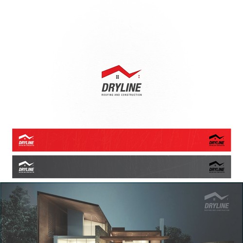 Create a dynamic logo for  Dryline Roofing and Construction, LLC Design by oreganoclay