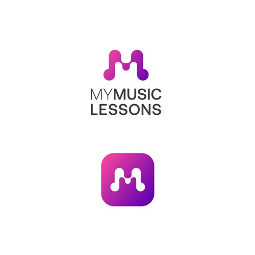 "Learn to play from the heart" Logo for Music Tech business Design by Tanmay