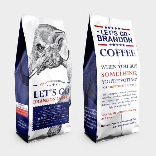 Design Coffee Bag design that appeals to "Let's Go Brandon" Coffee Drinkers por CUPEDIUM