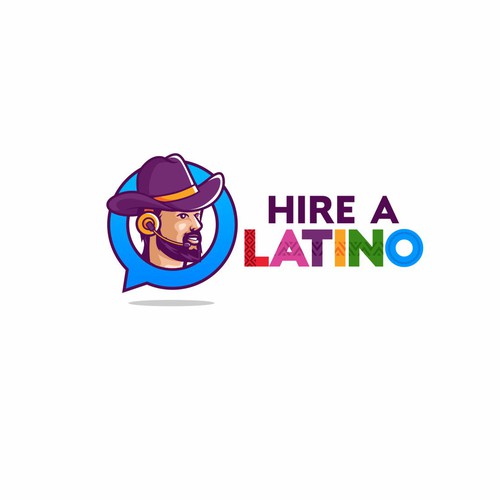 Powerful design for our software platform logo about hiring remote latino workers Design by Monkey_Zen