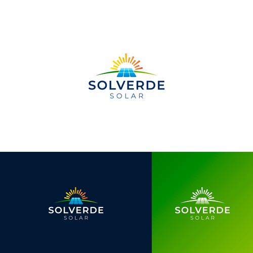 Clean logo for solar company Design by jomx