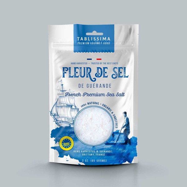 Design by Lora Gross titled "Sea Salt package design"