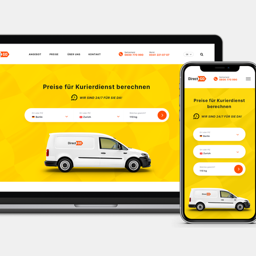 Proposta di design per un contest della categoria Design di sito web realizzata da Design Helper