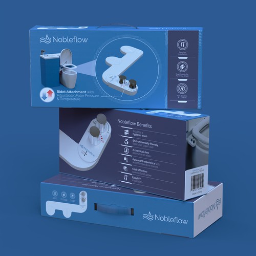 Design the packaging (box) for a new bidet attachment for toilets Design von Carl Haus