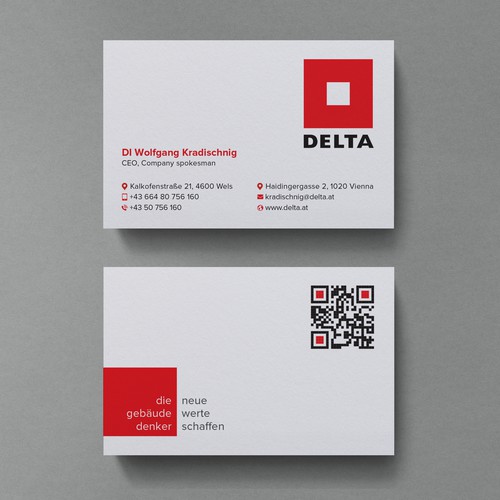 DELTA Business Card Relaunch Design by Birendra Chandra Das