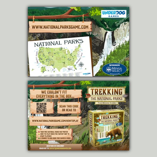 Looking for a Great Postcard for our National Parks game! Design by allMarv