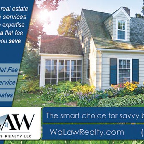 Create the magazine ad for WaLaw Realty, LLC デザイン by mostdemo