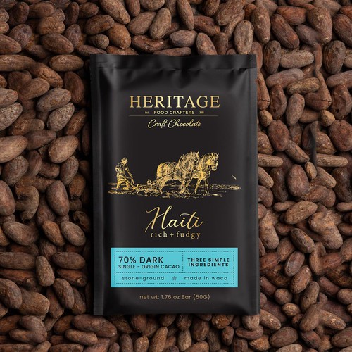 High-End Craft Chocolate Packaging that Creates a Sense of Heritage and Community Diseño de Shereef_CM