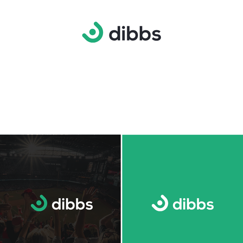 Dibbs - logo for fractional sports card trading market Design by Less & Better.