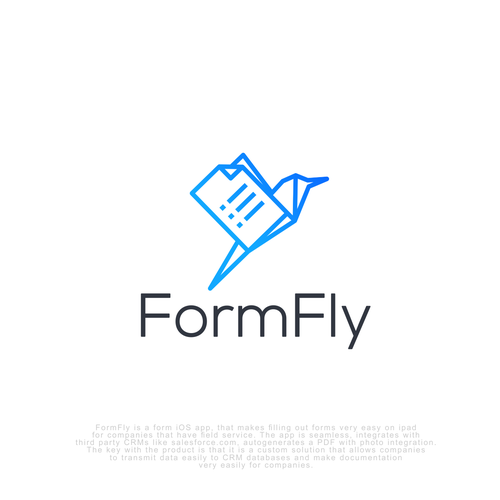 Modern, iOS App called FormFly Design von canda