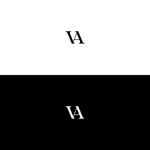 VA Monogram Logo for All Over Print Design by VolfoxDesign