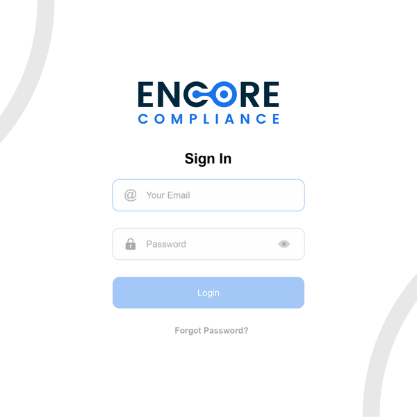 Login page