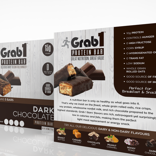 New box design fro Protein bars Design by Thebestbydesign