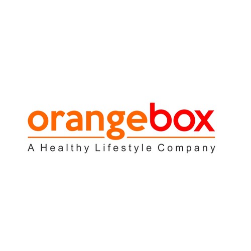 New Orange Box Fitness Logo Design by Harleen™