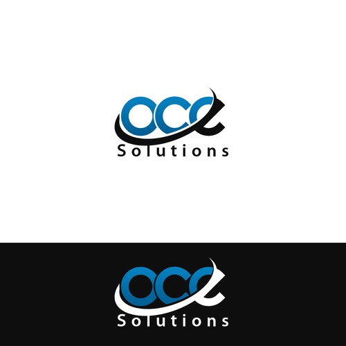 logo and business card for OCE Solutions Diseño de albert.d