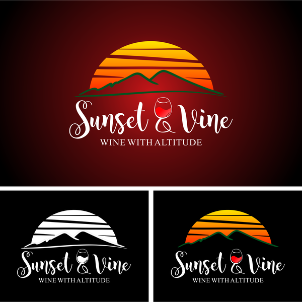 Pictorial logo concept for Sunset & Vine