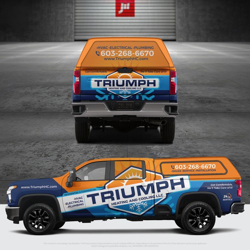 Hvac truck wrap Design von J0taeMe_