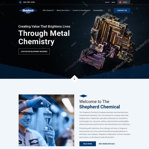 Chemical Company looking for Homepage Facelift Design by Irshad 786