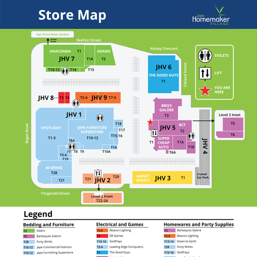 Store location directory map hi-res stock photography and images