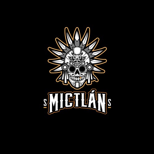 Mexican land of the dead inspired logo for rock recording studio Design by LMS creative labs