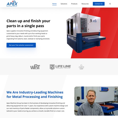 B2B Industrial Machinery - Lead Gen. "Welcome" Landing Page - TONS of Assets Included Design by Hilmi Arkan