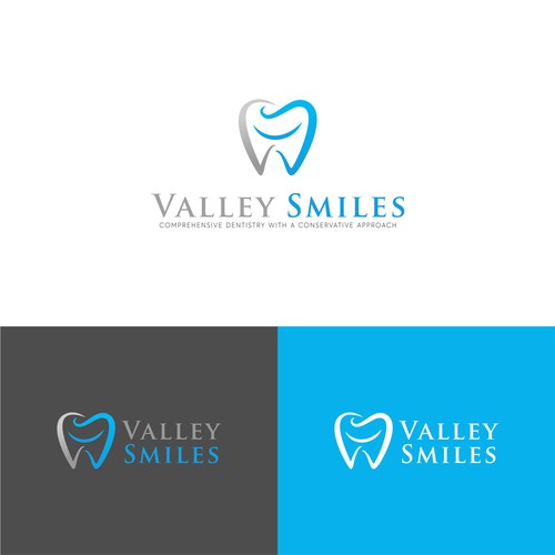 Valley Smiles dental office logo Design by Logood.id