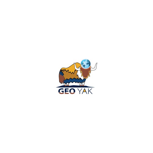 Yak-based logo for tech startup providing geospatial products and services Design by multigraphicz™