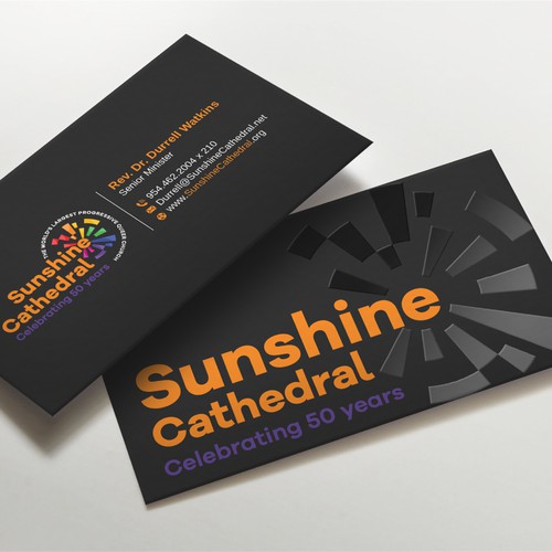 Business Card for Growing Progressing LGBTQ Church Design by LAXMI DESIGNHUB