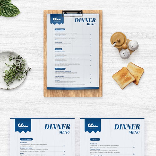 Cripple Creek Menu Design Design by DesignByMed