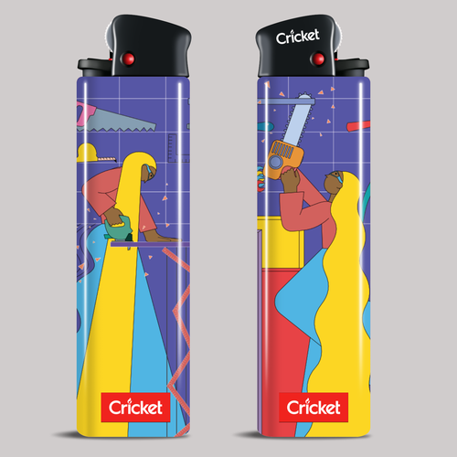 Create illustrations for a limited collection of Cricket Lighters (Multiple Winners) Design by Twoolw