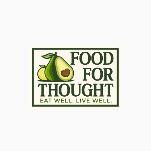 Fresh, Playful Island-Inspired Logo for Food For Thought – Organic Café & Market in the Florida Keys Design by norzone
