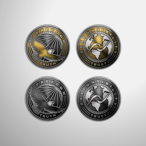 Freedom/responsibility coin to inspire people, Other design contest