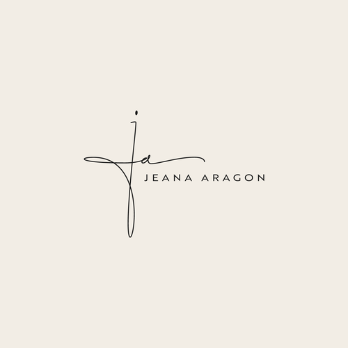 I need an aesthetically pleasing logo that reflects my personal brand (me): Jeana Aragon Design by Ainur Roviq