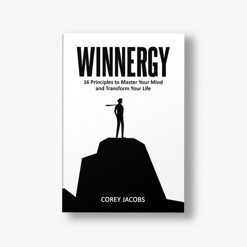 Design a sleek book cover for a man who wants to transform your mind and life! Design by Aziel Design