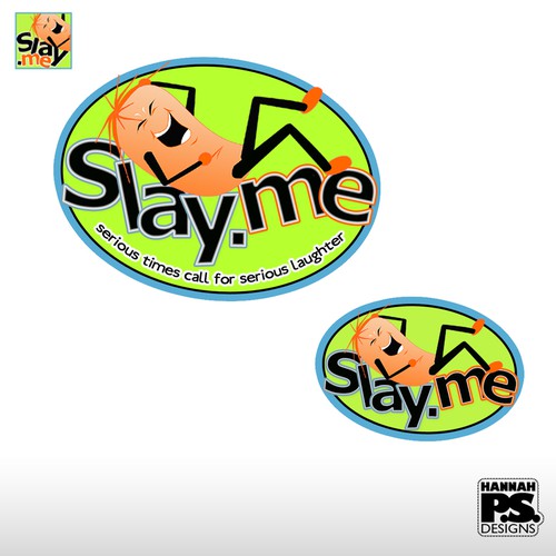 Slay.me Logo for Web and Social Media Design by HannahPS