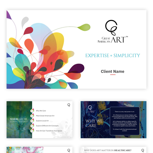 Designs | Art Proposal PPT Deck | PowerPoint template contest