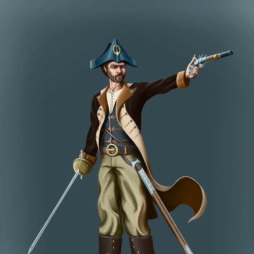 Design two concept art characters for Pirate Assault, a new strategy game for iPad/PC Diseño de Sebastian Sabo