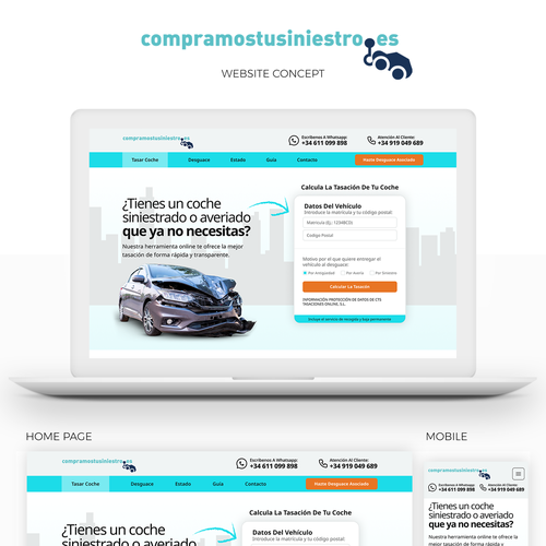 Diseño de página web propuesta en el concurso por This is Amazing